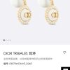☑️DIOR迪奥CD滴油大小珍珠耳钉耳环