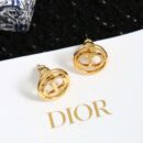 ☑️DIOR迪奥金色圆形CD耳钉耳环