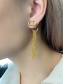 DIOR迪奥CD流苏耳钉耳环