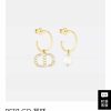 DIOR迪奥CD珍珠耳钉耳环