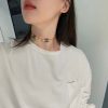 ☀️☑️ 香奈儿牛仔双c纽扣颈链项链 ☀️
