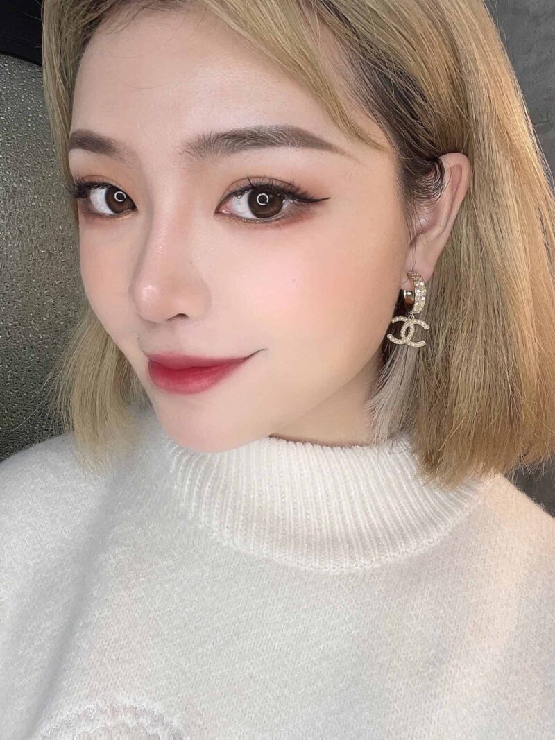 CHANEL香奈儿双c珍珠耳钉耳环 - Image 3