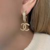 CHANEL香奈儿双c珍珠耳钉耳环