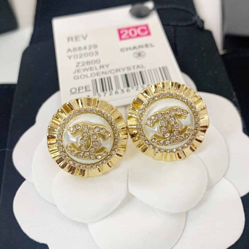 CHANEL香奈儿双c耳钉耳环