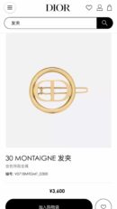 DIOR迪奥CD发夹发卡