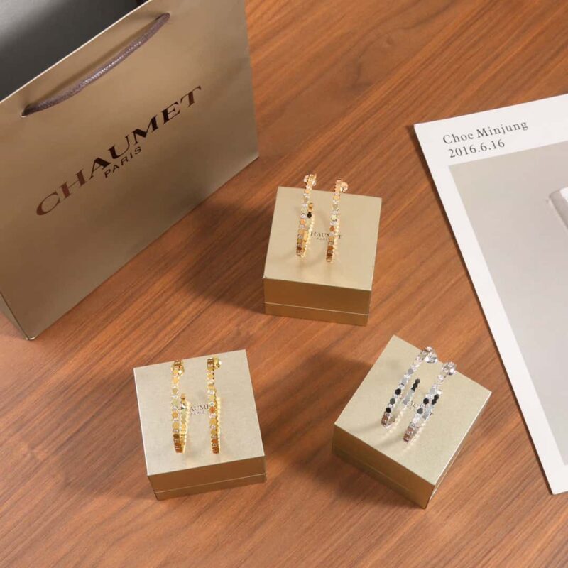 尚美巴黎 CHAUMET BEE MY LOVE爱•巢系列大号蜂窝耳环耳钉 - Image 12