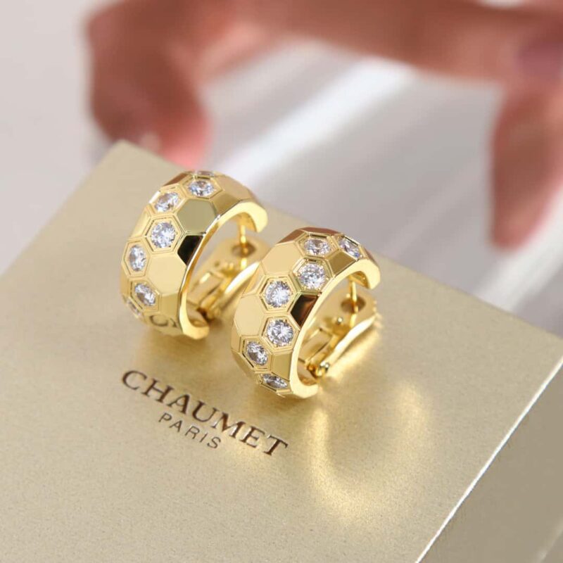 ☀️尚美巴黎 CHAUMET BEE MY LOVE爱•巢系列蜂窝耳环耳钉 ☀️ - Image 5