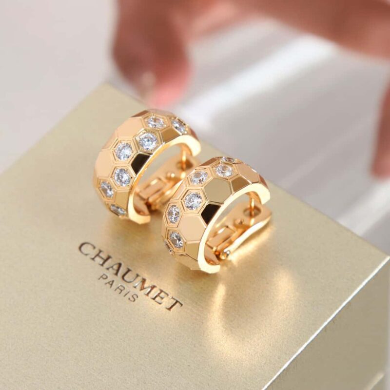 ☀️尚美巴黎 CHAUMET BEE MY LOVE爱•巢系列蜂窝耳环耳钉 ☀️ - Image 6