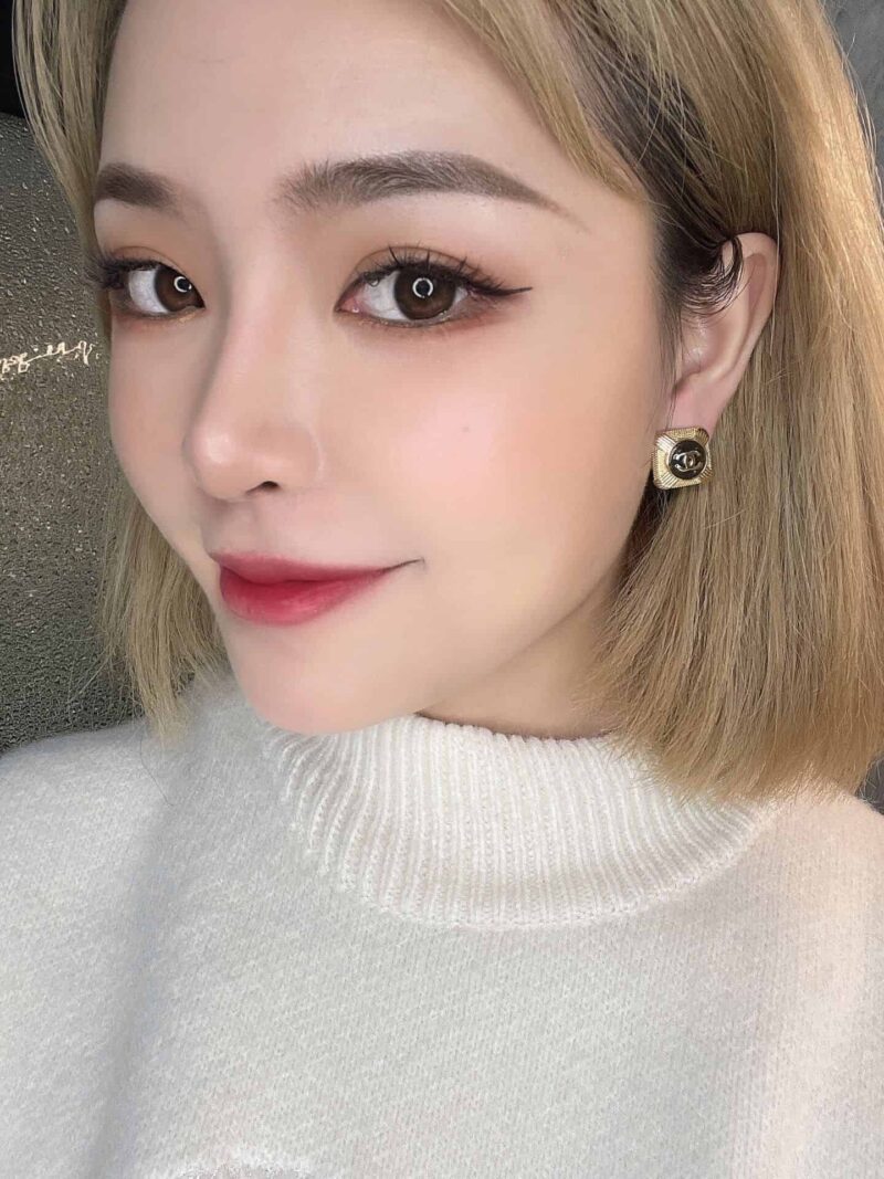 CHANEL香奈儿双c耳钉耳环 - Image 2