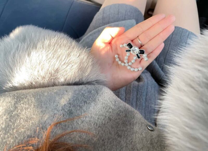 ☀️☑️ 香奈儿双c蝴蝶结珍珠胸针 ☀️ - Image 10