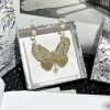 ☑️DIOR迪奥金色蝴蝶珍珠CD项链