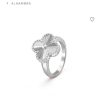 IMG_1054.jpg ☀️Van Cleef &Arpels 梵克雅宝Vintage Alhambra ring四叶草白金镭雕戒指 ☀
