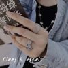 IMG_1065.jpg ☀️Van Cleef &Arpels 梵克雅宝Vintage Alhambra ring四叶草白金镭雕戒指 ☀