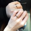 【单个】 ☑️蒂芙尼Tiffany & Co ® 系列三钻字母戒指 宽版4mm 窄版3mm