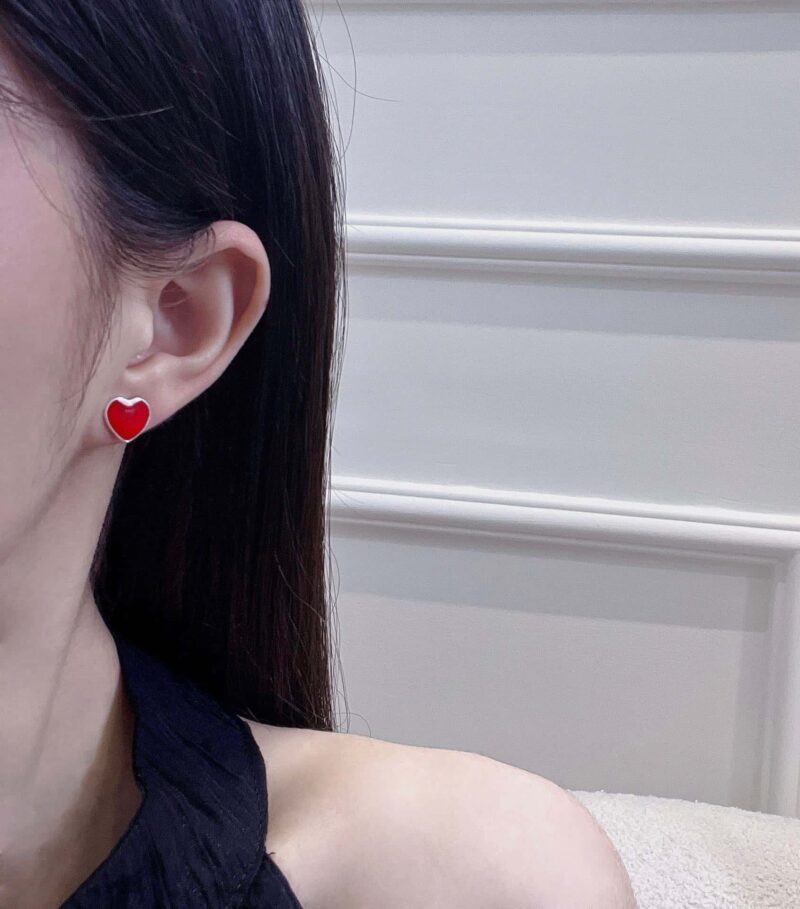 ☀Tiffany&Co.蒂芙尼LOVE系列红色蓝色爱心桃心耳钉 ☀ - Image 7
