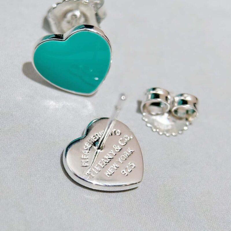 ☀Tiffany&Co.蒂芙尼LOVE系列红色蓝色爱心桃心耳钉 ☀ - Image 10