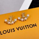 M01258 ☀Louis Vuitton 路易威登MINIGRAM PEARLS 耳钉耳环 ☀