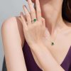 ☑️TIFFANY&Co.蒂芙尼方形绿钻戒指
