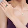☑️TIFFANY&Co.蒂芙尼方形绿钻戒指