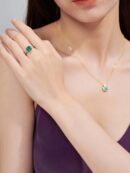 ☑️TIFFANY&Co.蒂芙尼方形绿钻戒指