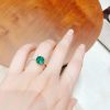 ☑️TIFFANY&Co.蒂芙尼方形绿钻戒指