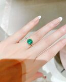 ☑️TIFFANY&Co.蒂芙尼方形绿钻戒指