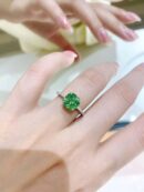 ☑️TIFFANY&Co.蒂芙尼方形绿钻戒指