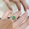 ☑️TIFFANY&Co.蒂芙尼方形绿钻戒指