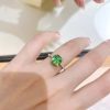 ☑️TIFFANY&Co.蒂芙尼方形绿钻戒指