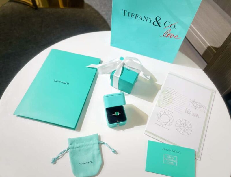 ☑️TIFFANY&Co.蒂芙尼方形绿钻戒指 - Image 11