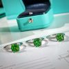 ☑️TIFFANY&Co.蒂芙尼方形绿钻戒指