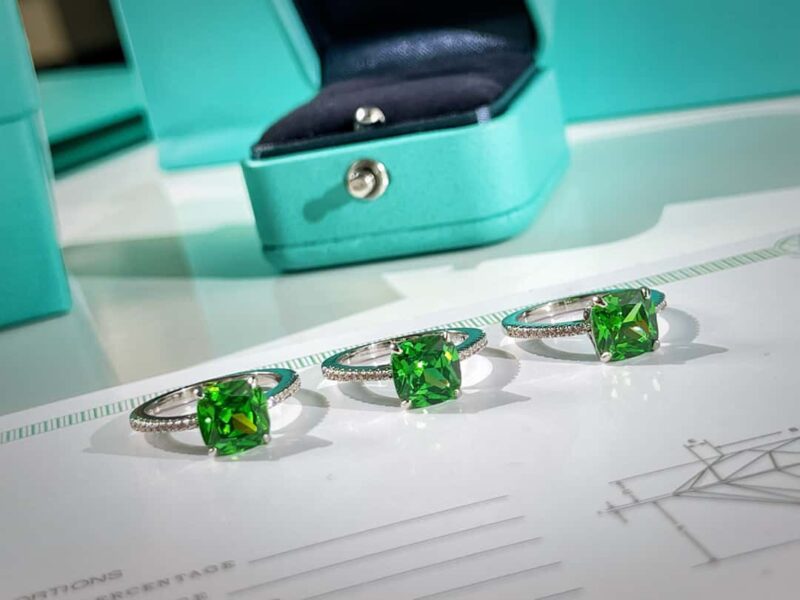 ☑️TIFFANY&Co.蒂芙尼方形绿钻戒指 - Image 15