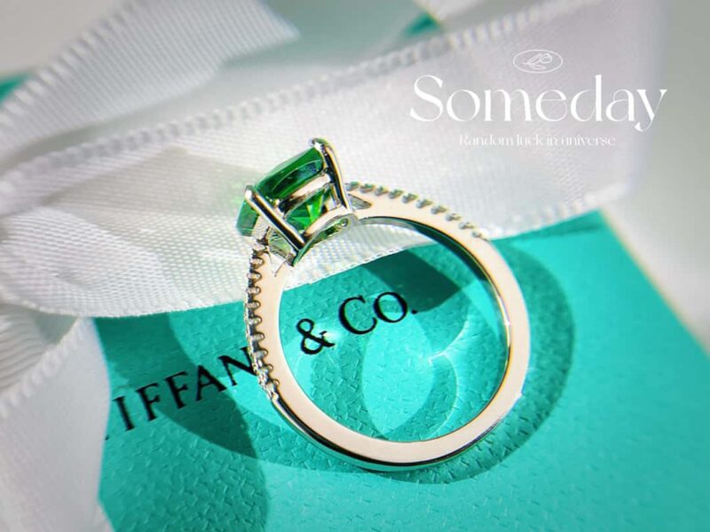 ☑️TIFFANY&Co.蒂芙尼方形绿钻戒指 - Image 18