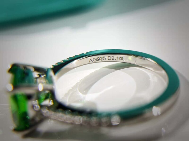 ☑️TIFFANY&Co.蒂芙尼方形绿钻戒指 - Image 19