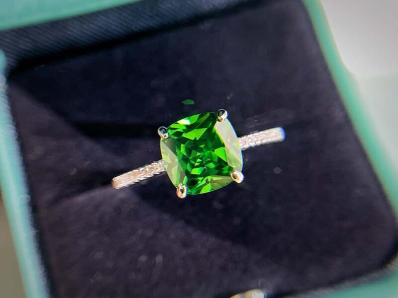 ☑️TIFFANY&Co.蒂芙尼方形绿钻戒指 - Image 20