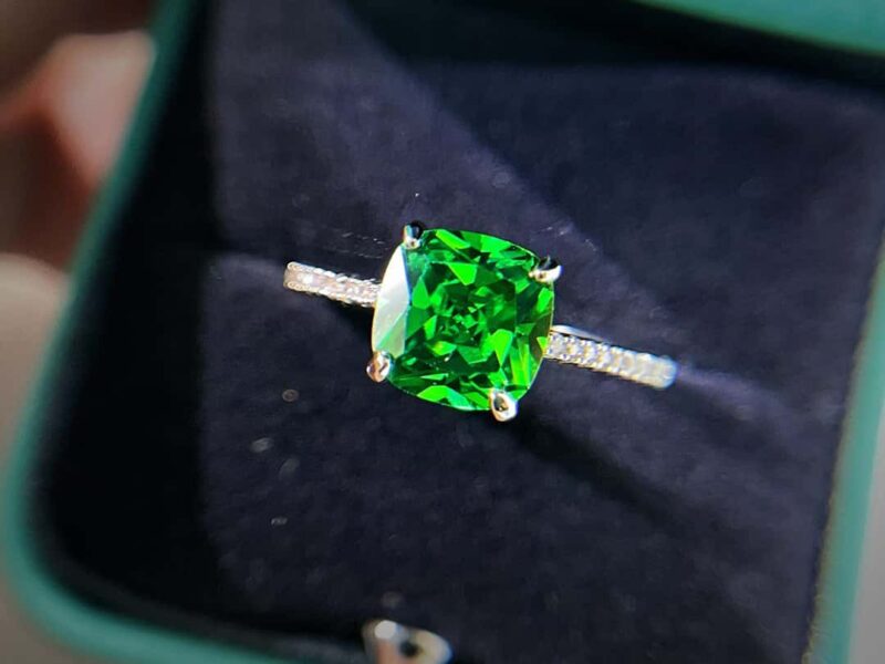 ☑️TIFFANY&Co.蒂芙尼方形绿钻戒指 - Image 21