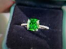 ☑️TIFFANY&Co.蒂芙尼方形绿钻戒指