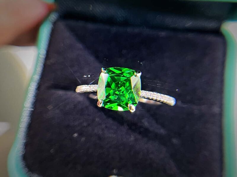 ☑️TIFFANY&Co.蒂芙尼方形绿钻戒指 - Image 22