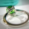 ☑️TIFFANY&Co.蒂芙尼方形绿钻戒指