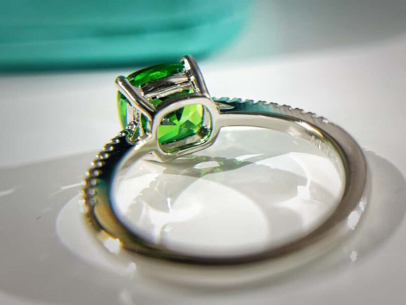 ☑️TIFFANY&Co.蒂芙尼方形绿钻戒指 - Image 25