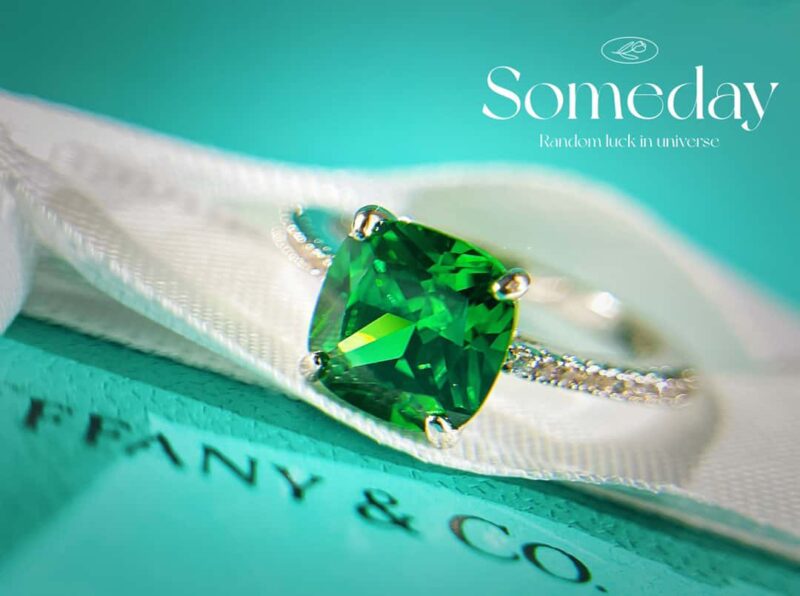 ☑️TIFFANY&Co.蒂芙尼方形绿钻戒指 - Image 26