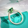 ☑️TIFFANY&Co.蒂芙尼方形绿钻戒指