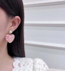 香奈儿耳钉耳环 ☀️☑️ 香奈儿c2双c桃心爱心耳钉耳环 ☀️
