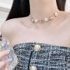 香奈儿项链 ☀️☑️ 香奈儿双c山茶花珍珠项链 ☀️