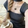香奈儿项链 ☀️☑️ 香奈儿双c桃心爱心项链 ☀️