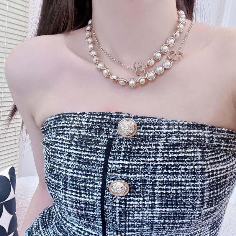 香奈儿项链 ☀️☑️ 香奈儿双c长珍珠项链毛衣链 ☀️ - Image 6