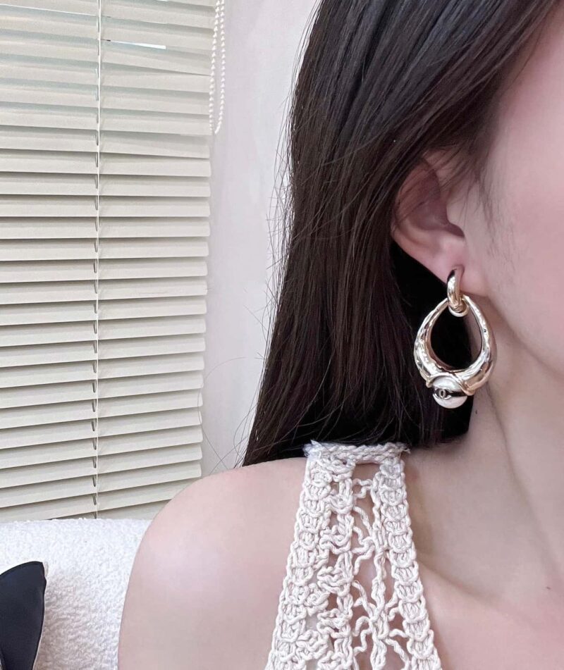 香奈儿耳钉耳环 ☀️☑️ 香奈儿c2双c椭圆珍珠耳钉耳环 ☀️ - Image 5
