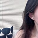 ☑️DIOR迪奥大小珍珠桃心爱心耳钉耳环
