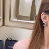 ☀️☑️ 香奈儿c1双c半黑钻耳环耳钉