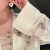 香奈儿耳钉耳环 ☀️☑️ 香奈儿c3双c桃心爱心耳钉耳环 ☀️